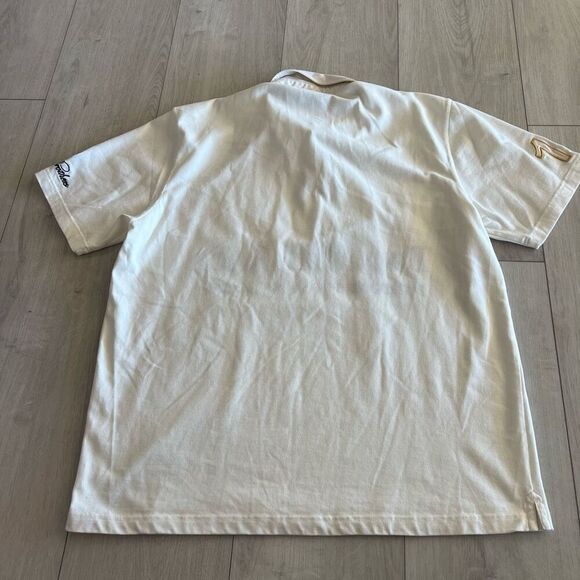 Brooks Brothers Ivory Polo SHIRT Two Mile Race United Hunts Horse Racing S: L - Picture 4 of 5